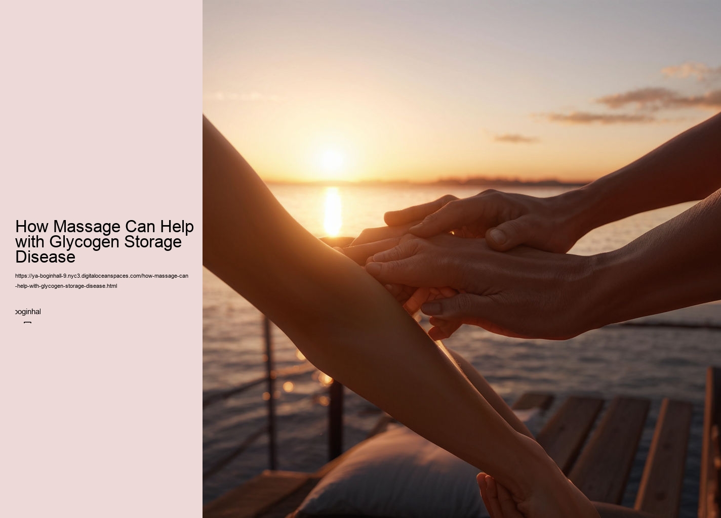 How Massage Can Help with Glycogen Storage Disease