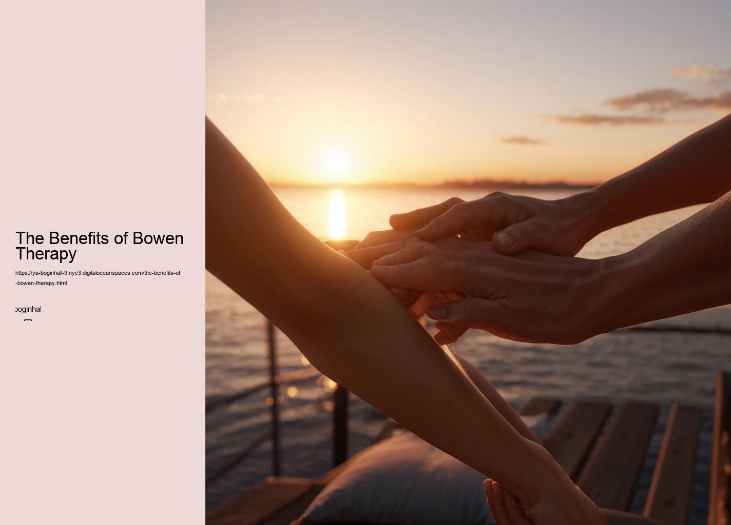 The Benefits of Bowen Therapy