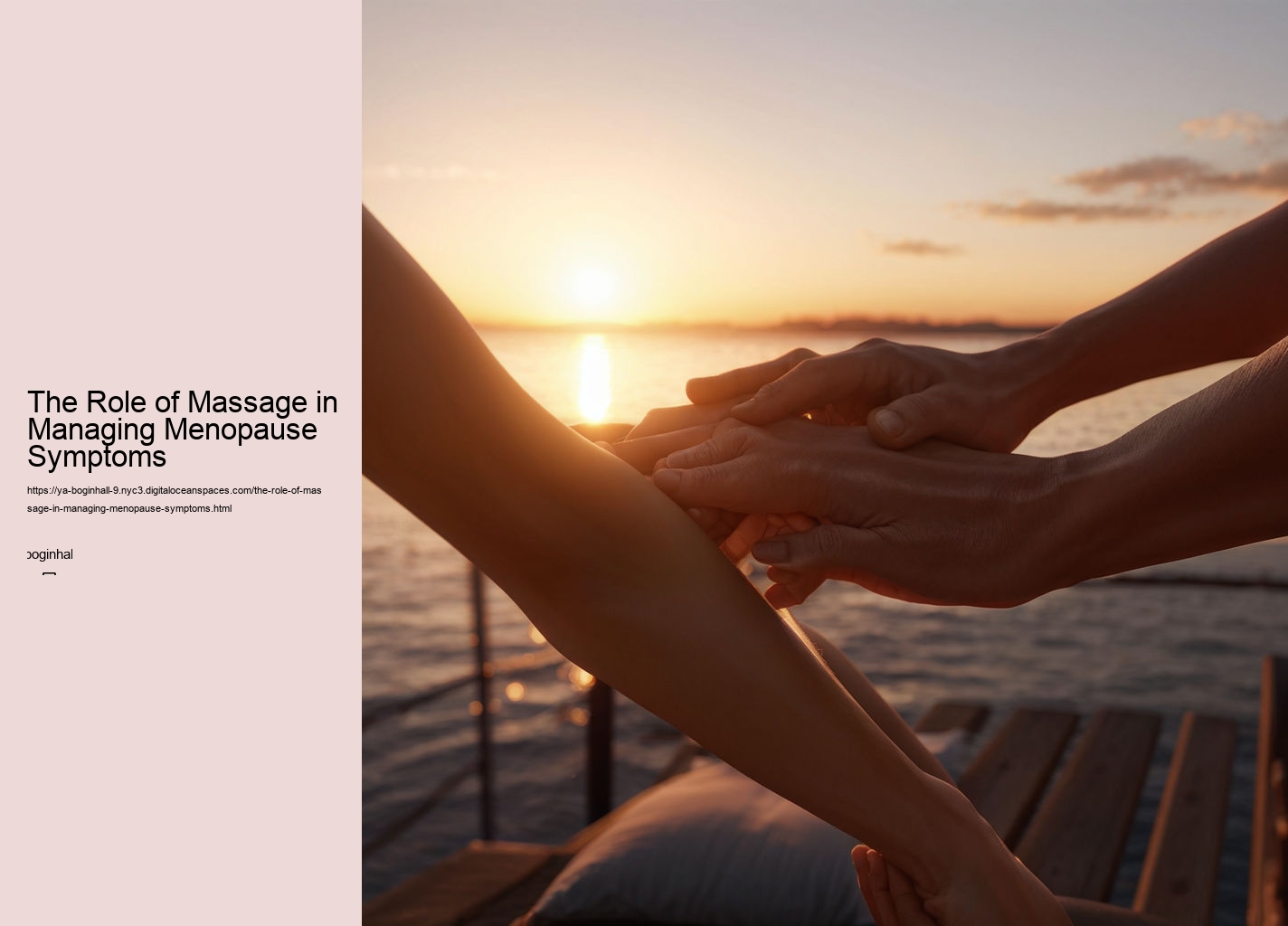 The Role of Massage in Managing Menopause Symptoms